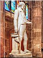 SJ8398 : Statue of Thomas Fleming, Manchester Cathedral by David Dixon