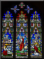 TL5480 : Jonah, Stained glass window, Ely Cathedral by Julian P Guffogg