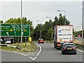 TL4161 : Westbound A14 at Junction 31 (Girton Interchange) by David Dixon