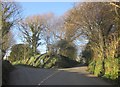 SX4477 : Lane junction, Lamerton by Derek Harper