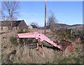 NJ4902 : Derelict farm machinery at Crossfield by Stanley Howe