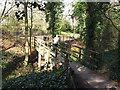 TL1306 : Footbridge over the vallum  by Stephen Craven