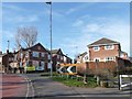 SE3422 : New houses on the bend, Aberford Road by Christine Johnstone