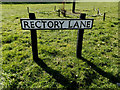 TM3689 : Rectory Lane sign by Geographer