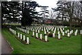 SP1954 : Commonwealth War Graves in Stratford Cemetery by Graham Hogg