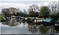 SE6006 : Moored boats, west bank, below Long Sandall Lock by Christine Johnstone