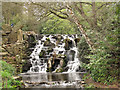 SU9768 : Virginia Water cascade by Stephen Craven