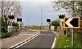 J1488 : Niblock level crossing, Antrim - April 2014(2) by Albert Bridge