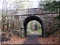 NO5298 : Road bridge to Aboyne cemetery (west face) by Stanley Howe