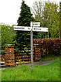 TM4493 : Roadsign on Beccles Road by Geographer