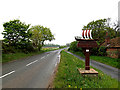 TM4593 : Rectory Road & Aldeby Village sign by Geographer