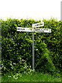 TM4493 : Roadsign on Beccles Road by Geographer