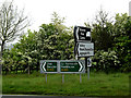 TM4292 : Roadsigns on the A143 Yarmouth Road by Geographer