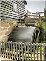 SJ4553 : Timber Overshot Water Wheel, Stretton Mill by David Dixon