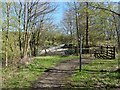 NS4986 : Cycle path meeting Gartness Road by Lairich Rig