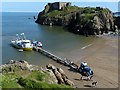 SN1300 : Passengers disembarking from a boat trip, Tenby by Robin Drayton