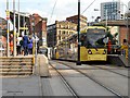 SJ8498 : Metrolink Stop at Shudehill During Victoria Station Redevelopment by David Dixon