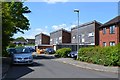 SP0766 : Monopitch roofed houses, Langley Close, Matchborough, Redditch by Robin Stott