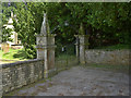 SK5451 : Papplewick churchyard gates by Alan Murray-Rust