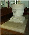 TL0123 : Houghton Regis - All Saints - Norman Font by Rob Farrow