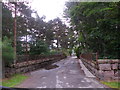 NO5298 : Former railway bridge, Aboyne by Stanley Howe