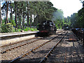 TG0939 : Trackwork and loco at Holt Station, North Norfolk Railway by Roger Jones