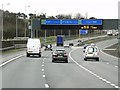 NS7272 : Overhead sign Gantry, M80/M73 Junction by David Dixon