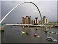 NZ2563 : Cars in the River Tyne in 2006 by Andrew Tryon