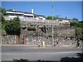 SX9373 : Retaining walls and steps to a house in Milford Close, Teignmouth by Robin Stott