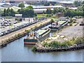 SJ8097 : Former Manchester Dry Dock, Trafford Wharf by David Dixon