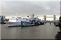 TQ3380 : FTI Berlin alongside HMS Belfast by Steve Daniels