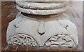 SP8113 : Aylesbury - St.Mary's - Norman font - Base by Rob Farrow