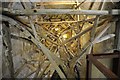 SU1429 : Timber within the spire of Salisbury Cathedral by Philip Halling