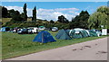 SO5517 : Camping near the Wye in Symonds Yat by Jaggery