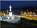 NG2547 : Dunvegan war memorial - floodlit by Richard Dorrell