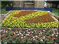 SO8454 : Floral display, St Andrew's Gardens by Philip Halling