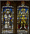 SO7745 : Detail, West Window, Great Malvern Priory by J.Hannan-Briggs