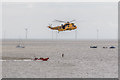 TM1714 : Air/Sea Rescue Demonstration, Sea King Helicopter, Clacton, Essex by Christine Matthews