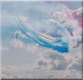 TM1713 : The Red Arrows, Clacton Air Show, Essex by Christine Matthews