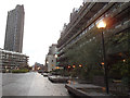 TQ3281 : Barbican tour: Beech Street highwalk at dusk by Stephen Craven