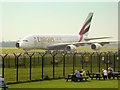 SJ8184 : Picnic Area at Manchester Airport Runway Visitor Centre by David Dixon