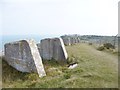 SY6973 : Grove, gun emplacements by Mike Faherty