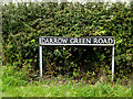 TM2789 : Darrow Green Road sign by Geographer