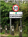 TM3288 : Earsham Village Name sign on The Street by Geographer