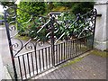 NJ9005 : Wrought iron gate, Netherhall by Stanley Howe