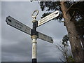 NT5065 : East Lothian County Council Fingerposts : Marvingston Crossroads by Richard West