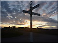 NT6075 : East Lothian County Council Fingerposts : Grangemuir Crossroads by Richard West