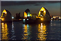 TQ4179 : The Thames Barrier at Sunset by Christine Matthews