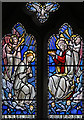 TQ2380 : St Stephen & St Thomas, Uxbridge Road - Stained glass window by John Salmon