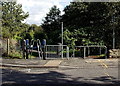 SS9083 : Entrance to a riverside path and cycleway, Tondu by Jaggery